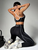 Conjunto Fitness Feminino Seamless — Top e Legging
