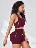 Conjunto Fitness Feminino Sem Costura – Top e Short
