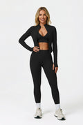 Conjunto Fitness Feminino HANRAN — Tecnologia Seamless