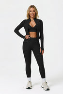 Conjunto Fitness Feminino HANRAN — Tecnologia Seamless