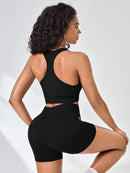 Conjunto Fitness Feminino Sem Costura – Top e Short