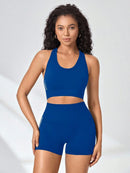 Conjunto Fitness Feminino Sem Costura – Top e Short