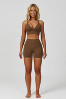 Conjunto Fitness Feminino HANRAN — Tecnologia Seamless
