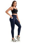 Legging Fitness Feminina Cintura Alta — Bolsos e Tecido Flexível