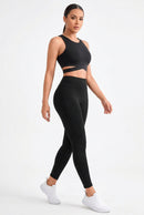 Legging Fitness Feminina Cintura Alta — Bolsos e Tecido Flexível