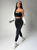 Conjunto Fitness Feminino Seamless — Top e Legging