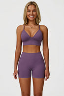 Conjunto Fitness Feminino HANRAN — Tecnologia Seamless