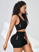 Conjunto Fitness Feminino Sem Costura – Top e Short