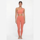 Conjunto Feminino 2 Peças Rosa Bailarina Elegante com Ombro Único, Renda nas Costas