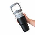 Copo Térmico de Aço Inoxidável 900ml com Alça e Tampa