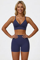 Conjunto Fitness Feminino HANRAN — Tecnologia Seamless