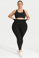 Legging Fitness Feminina Plus Size Seamless — Cintura Alta e Efeito Modelador