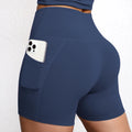 Shorts Fitness Feminino Cintura Alta com Bolsos