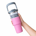 Copo Térmico de Aço Inoxidável 900ml com Alça e Tampa