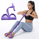 Extensor Elástico com Pedais e Pegadores – Treino Multifuncional