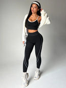 Conjunto Fitness Feminino Seamless — Top e Legging