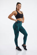 Legging Fitness Feminina Tie-Dye Sem Costura — Cintura Alta