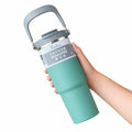 Copo Térmico de Aço Inoxidável 900ml com Alça e Tampa