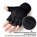 Luvas de Ciclismo Meio Dedo — Antiderrapantes e Respiráveis
