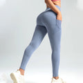 Legging Fitness Feminina — Cintura Elástica e Bolsos Laterais