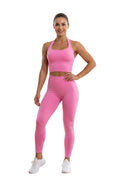 Top Fitness Feminino Halter WX985 — Costas Abertas