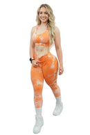 Legging Corsário Feminina Tie-Dye Seamless — Cintura Alta e Efeito Empina Bumbum