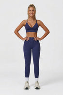 Conjunto Fitness Feminino HANRAN — Tecnologia Seamless