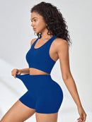 Conjunto Fitness Feminino Sem Costura – Top e Short