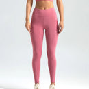 Legging Fitness Feminina — Cintura Elástica e Bolsos Laterais