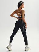 Conjunto Fitness Feminino Seamless — Top e Legging