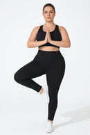 Legging Fitness Feminina Plus Size Seamless — Cintura Alta e Efeito Modelador