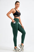 Legging Fitness Feminina Cintura Alta — Bolsos e Tecido Flexível