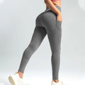 Legging Fitness Feminina — Cintura Elástica e Bolsos Laterais