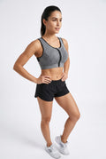 Top Fitness Feminino Plus Size ALIKIKI — Fechamento Frontal e Bojo