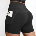 Shorts Fitness Feminino Cintura Alta com Bolsos