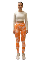 Legging Corsário Feminina Tie-Dye Seamless — Cintura Alta e Efeito Empina Bumbum